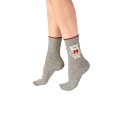 Pretty Polly Christmas Socks AWD5 GRYX OS 